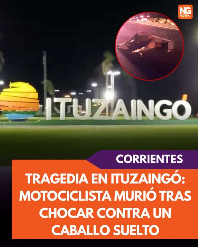 Un trágico accidente ocurrió en la noche del jueves en Ituzaingó,